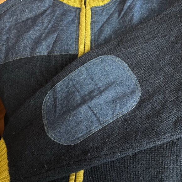 Rocawear y2k vintage HIP HOP deadstock wool zip front sweater jacket XL - Picture 10 of 16